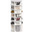 Support à chaussures rotatif 7, pouvant contenir diverses chaussures, peu encombrant, tour de rangement blanche 7, rotation de 360 °, couleur
