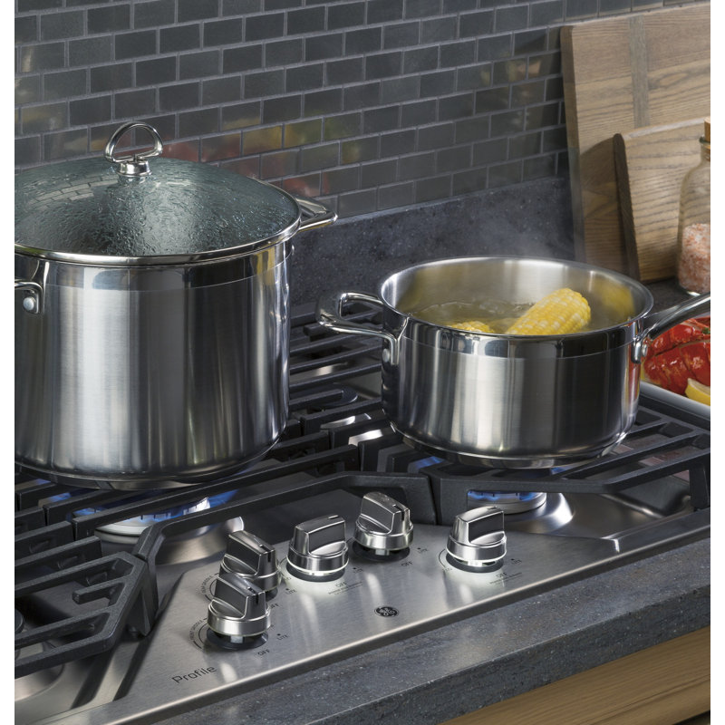 Built-in 30" Gas Cooktop with 5 Burners, Stainless Steel