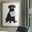 24_Amour et Labrador noir, reproduction encadrée de qualité supérieure - prête à être accrochée-744646319-744646318
