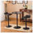 Adjustable Height Bar Table And 2 Chrome Adjustable Swivel Stools Set-1560703831-1560703824-1574702951