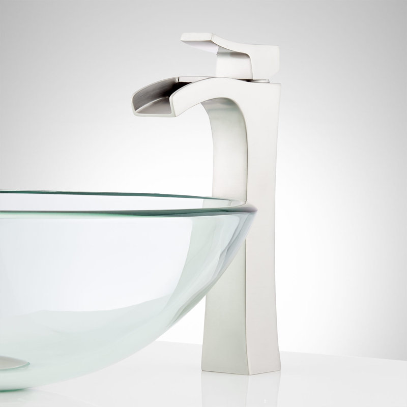 Robinet de lavabo vasque avec bonde Vilamonte, Nickel brossé