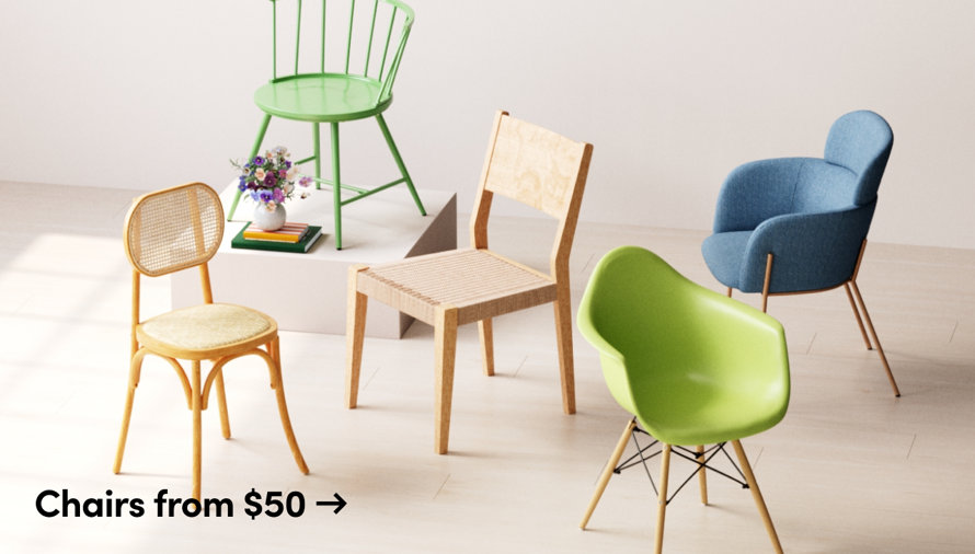 Chairs from $50
