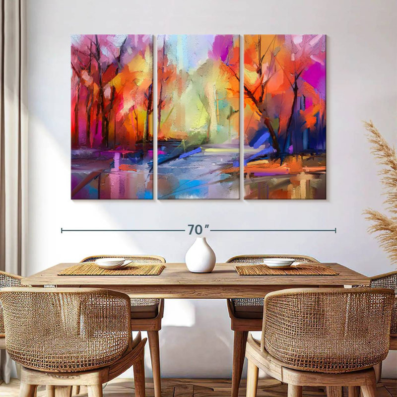 Avery Forest Lake Abstract, 42" H x 65" W