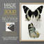 Papillons bleus antiques I - impression encadrée de qualité supérieure - prête à être accrochée - aucun clou requis - aucun clou requis-89008964-89008825