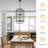 8-Light Square / Rectangle Chandelier Modern Black  Geometric Chandelie Light Fixture for Dining Room, Kitchen Island, or Entryway-311627204