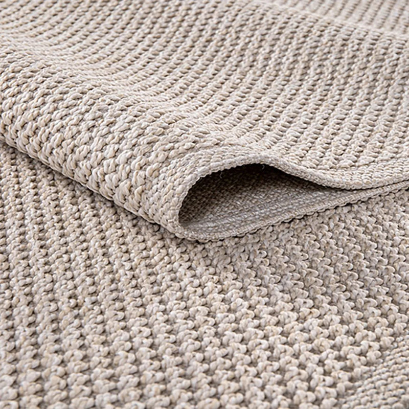 Tapis en polypropylène moderne antidérapant Beren beige antitaches Facile à nettoyer, 6,5 pi x 9,5 pi