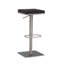 Upholstered Adjustable Height Counter Stool with Metal Frame