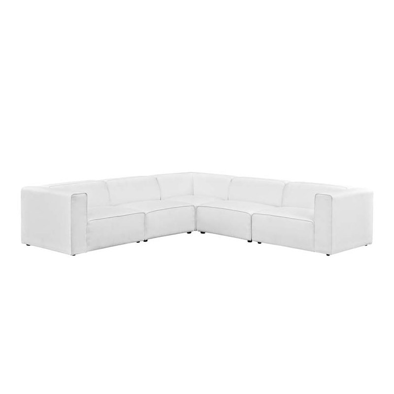 Sans accoudoirs Modway, Blanc