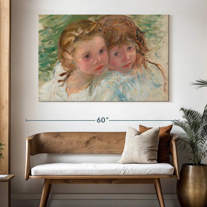 Leisha Two Little Sisters, 34" H x 51" W