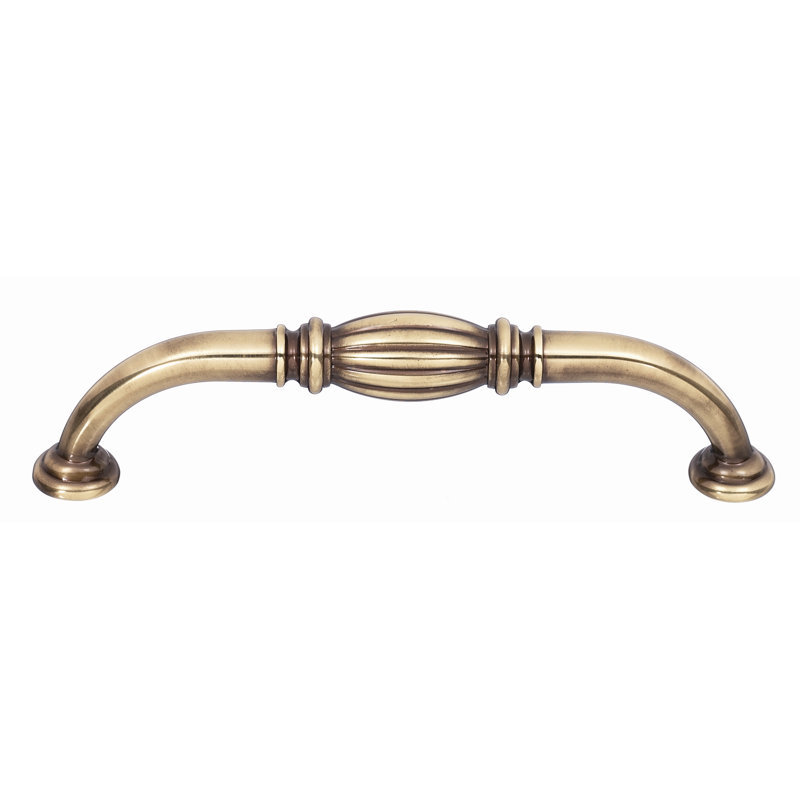 Tuscany Arch Pull, 4", Polished Antique