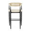 2 en brun beige - moderne, structure en fer hauteur de 42 po en cuir l 22,48 po x P 20,97 po x H 42,17 po