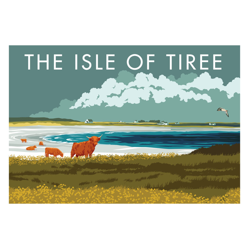 The Isle Of Tiree by Stephen Millership - Print, 30cm H x 40cm W x 1cm D, No Frame