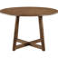 Table en noyer guinéen 5, fabrication en bois franc asiatique, table ronde avec base croisée, quatre chaises à dossier fourchu et sièges rembourrés, finition pour chaises en bois massif, base de table, dossiers,