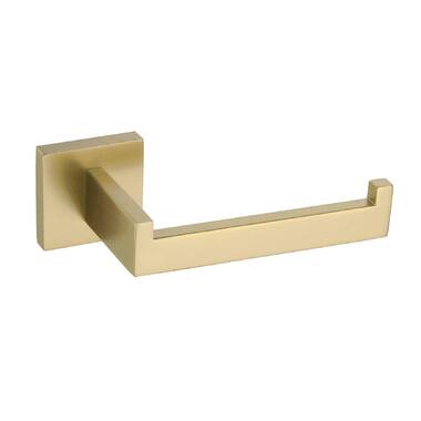 AngleSimple AE094 Bathroom Wall Mount Toilet Paper Holder Finish: Brushed Gold
