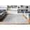 Cadmoin Chevron Ice Caps Grey Black Non Skid Performance Area Rug
