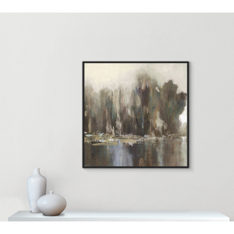 «Daily Reflections II» par Carol Robinson, H 41,5 po x l 41,5 po, Noir