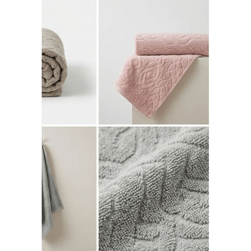 Ensemble de serviettes à main (6 pièces), Multicolore foncé