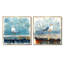 Mouette sur le quai I - décoration murale oiseau - art mural moderne 2 pièces-1698572275-1698572175-1698572169