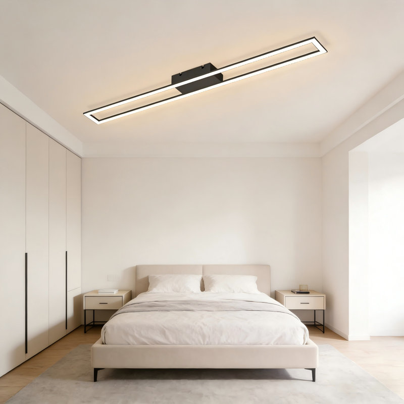 Andoro LED Flush Mount, Black