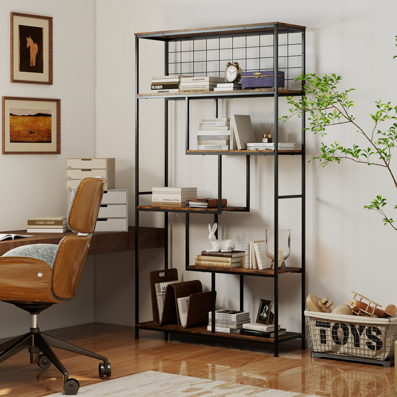 80cm H x 100cm W Metal Etagere Bookcase