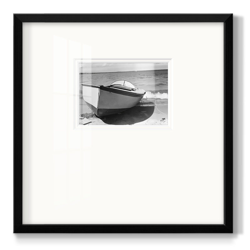 Chamisa Vintage Row bateau II, reproduction d'art encadrée, H 21 po x l 21 po x P 1,25 po