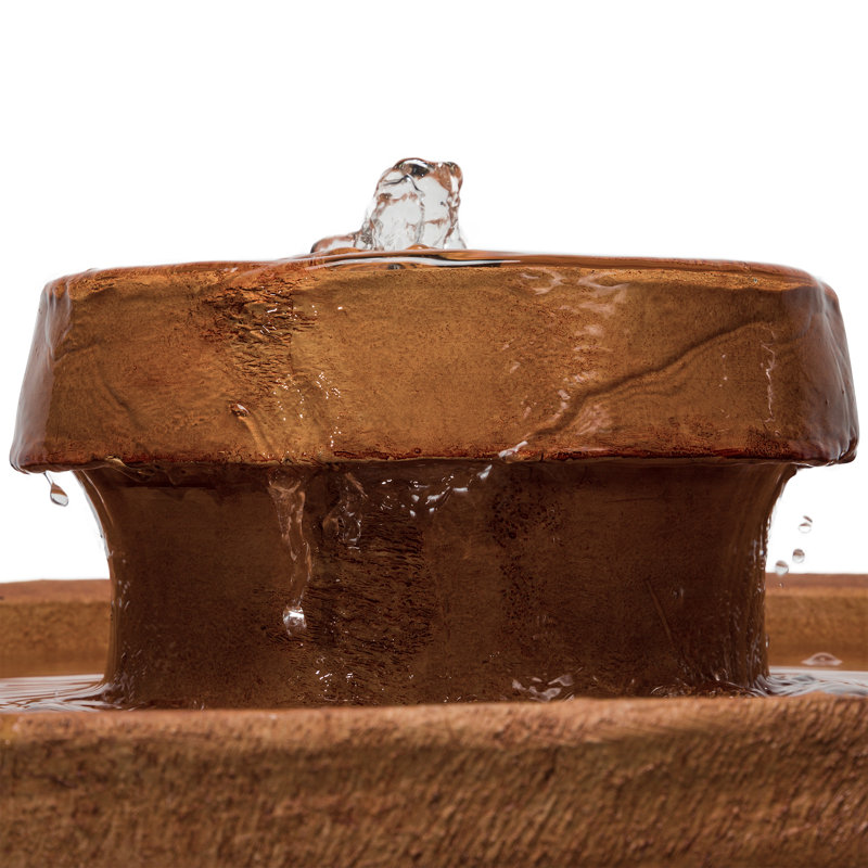 Polk Outdoor Weather Resistant Floor Fountain with Light