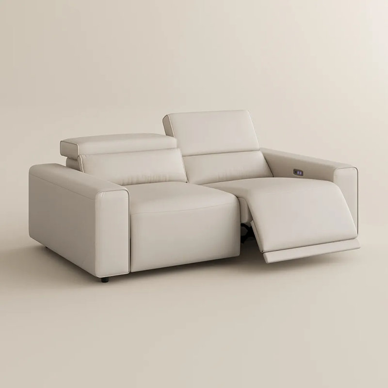 Benjamin Power Sofa Reclining Couch Sofa, 28.93" H x 78.33" W x 41.73" D, Beige