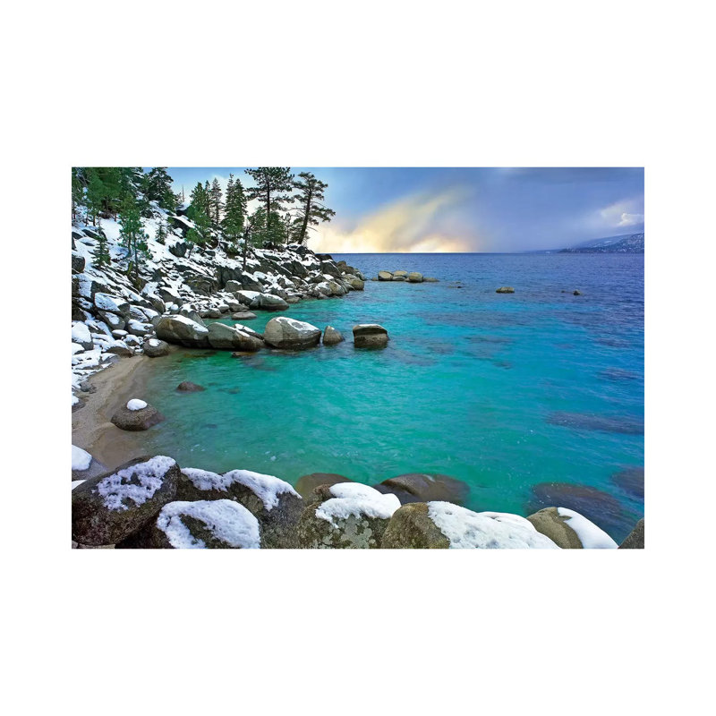 Hidden Beach And Memorial Point, Lake Tahoe, Nevada by Tim Fitzharris - Wrapped Canvas Print, 30.48 cm H x 45.72 cm W