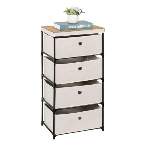 Rangement à tiroirs, armoire étroite avec tiroirs, tour verticale peu encombrante pour placard, salle de bain, bureau, chambre à coucher
