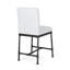 Tabouret de comptoir industriel moderne (2) - blanc H 38,8 po x l 20,47 po avec 2 tabourets