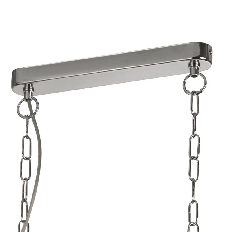 Luminaire suspendu pour îlot de cuisine à 3 lumières Annmarie, Chrome