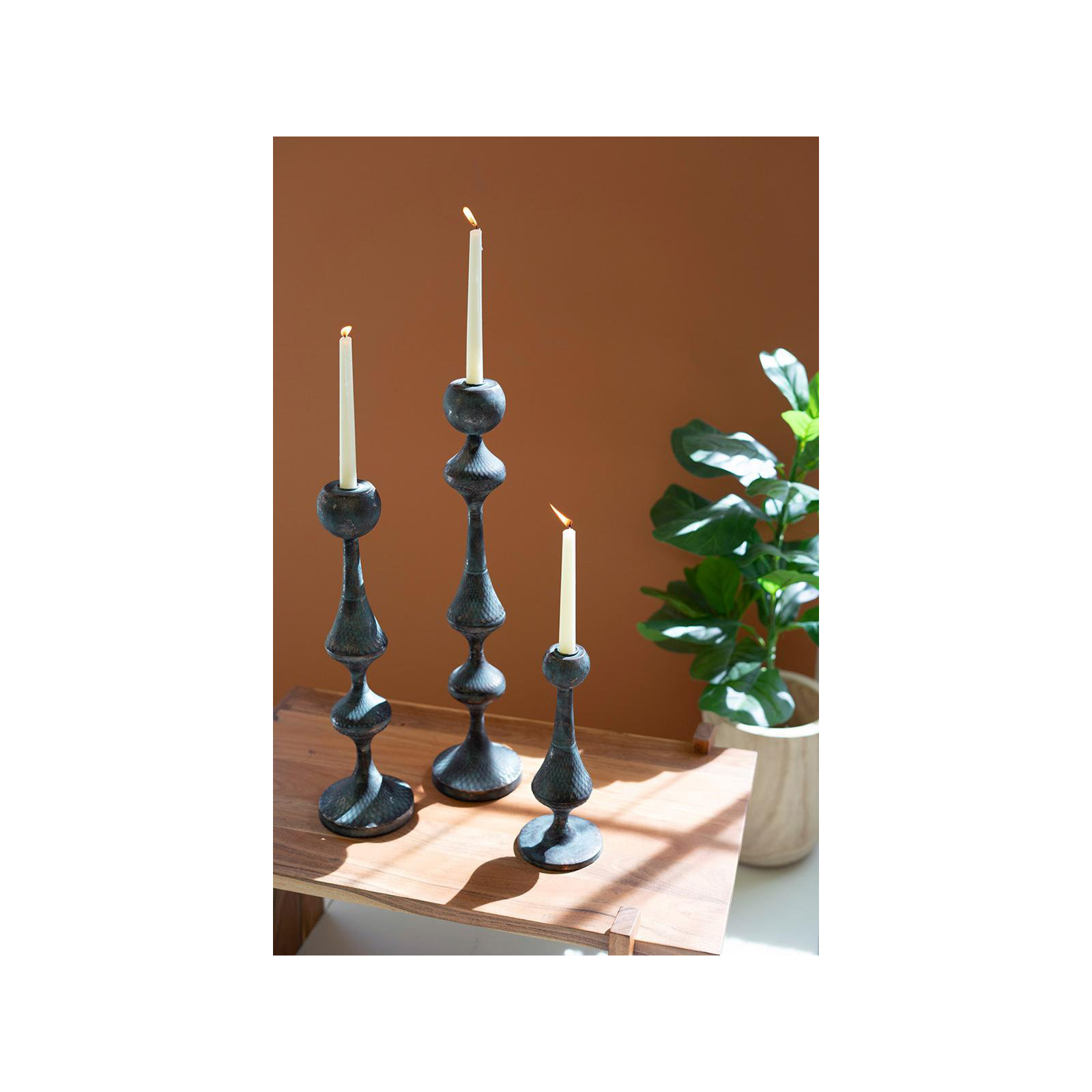 Jayraj 23" H Metal Tabletop Candlestick