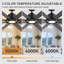 Ventilateur de plafond de 183 cm (72 po) avec éclairage DEL 3CCT à intensité variable et télécommande, moteur CC réversible à 6 vitesses