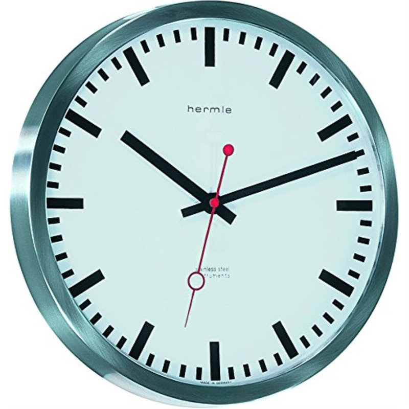Metal Wall Clock, Sky Blue