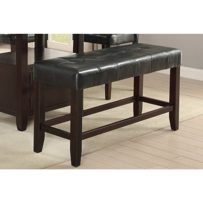 Faux Leather Upholstered Bench