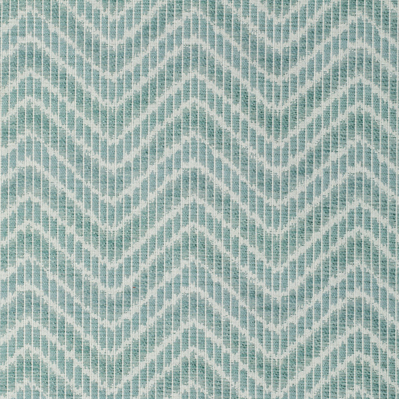 Granville Weaves Chausey Cotton Blend Fabric, Aqua