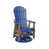 Pacific Blue Top/Antique Mahogany Base