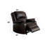 Fauteuil inclinable rembourré motorisé Hagar-1069156814-980275943
