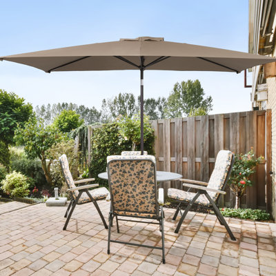 Parasol de marché rectangulaire 10 pi x 6 pi 5 po Laborde