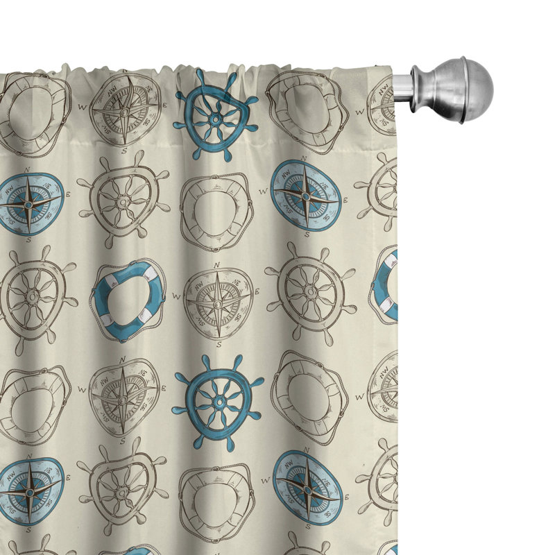 Semi-Sheer Rod Pocket Curtain Panels, 28" x 95"