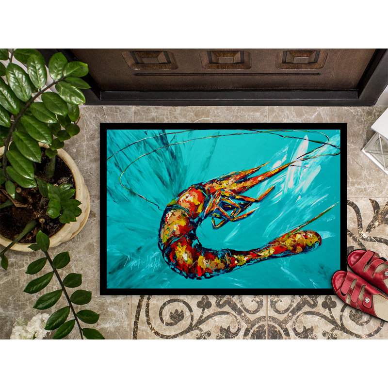 Tapis de porte intérieur anti-dérapant gris, Rectangle 2 pi x 3 pi