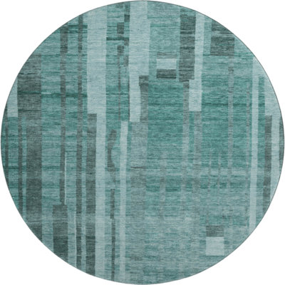 Premium Machine Washable Emerson AMF1063 Striped Rug