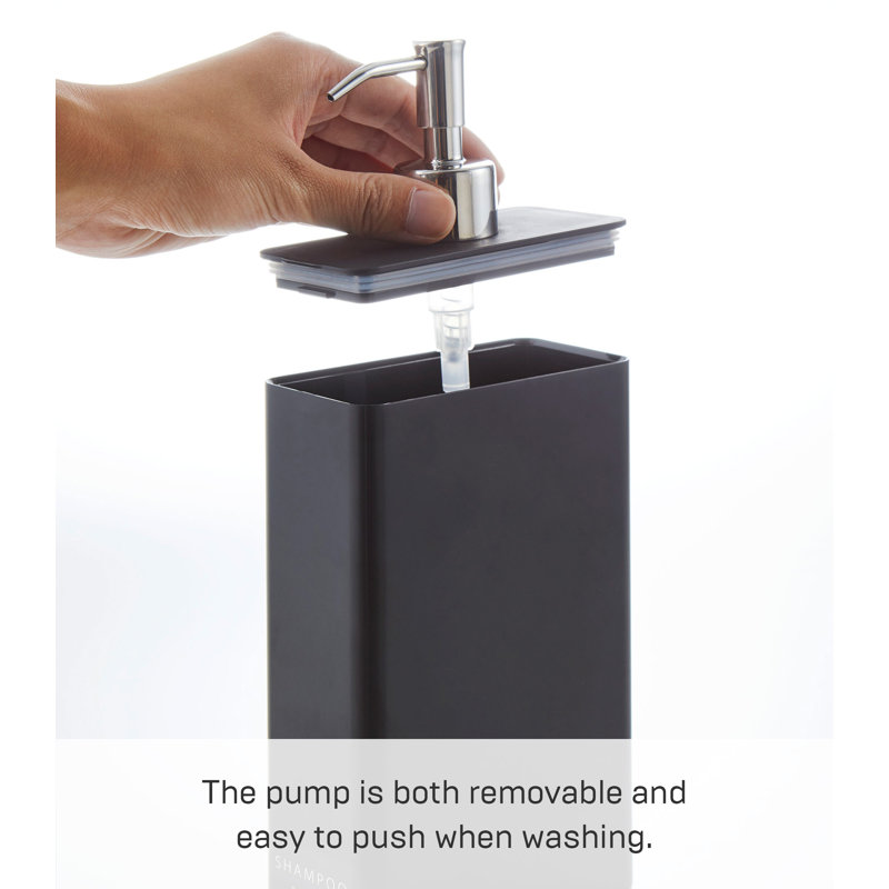Black Rectangular ABS Resin Body Soap Dispenser