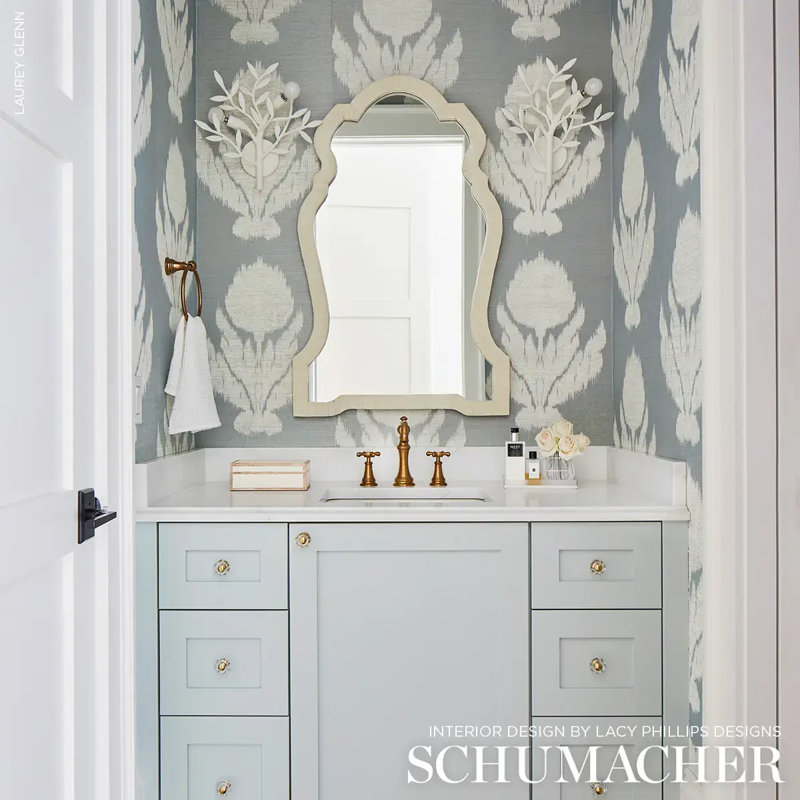 Agra Hemp Shimmer Wallpaper, Sky