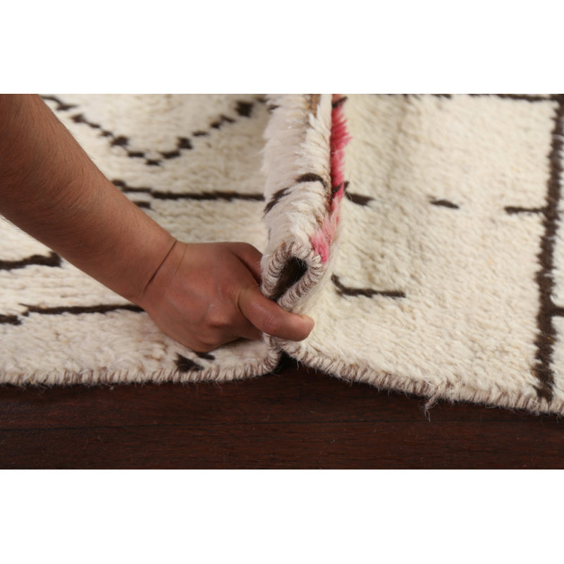 One-of-a-Kind 4'1" X 6'4" New Age Wool Area Rug in Ivory