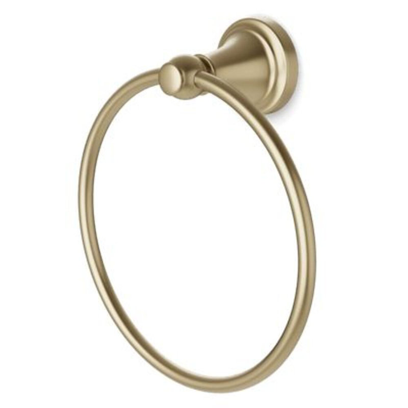 Trova Classic Towel Ring Polished Nickel, Satin Brass