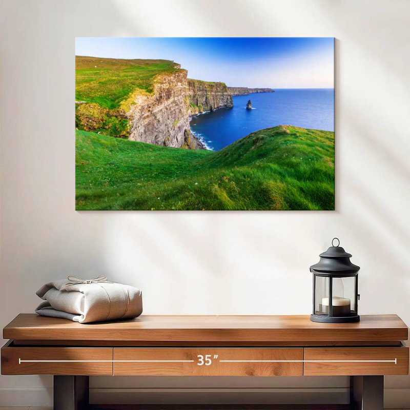 Tergel, falaises de Moher, verdure, H 16 po x l 24 po