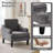 Mordern And Chic Design Chenille Upholstered Accent Side Armchair-1608268787