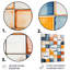 «Earth Tones Color Palette Tiles II», art mural en métal abstrait-1669674741
