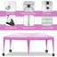 Tente 10 po x 20 po Ez Pop Up Rose, pavillon de jardin extérieur pliable avec 6 parois latérales amovibles, fenêtres transparentes, sac de transport et 4 sacs pour les événements-131073905